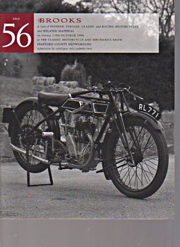 Brooks October 1996 Pioneer, Vintage, Classic & Racing Motorcycles