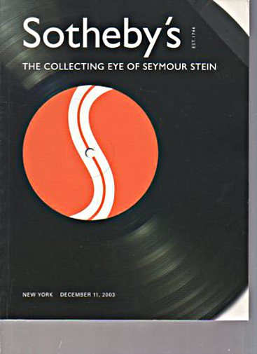 Sothebys 2003 Collecting Eye of Seymour Stein