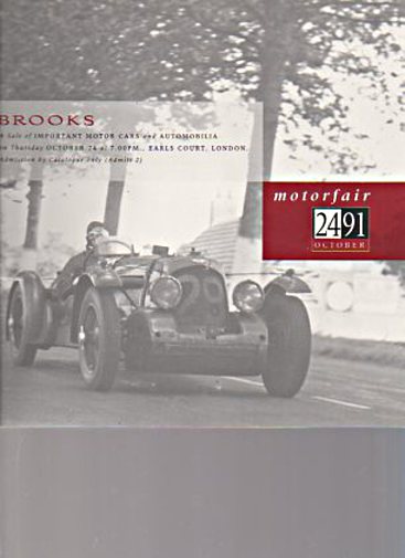 Brooks 1991 Important Motor Cars & Automobilia (Digital only)