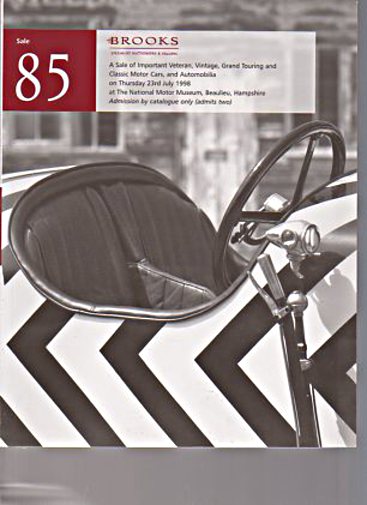 Brooks 1998 Important Veteran, Vintage, Classic Motor Cars (Digital only)