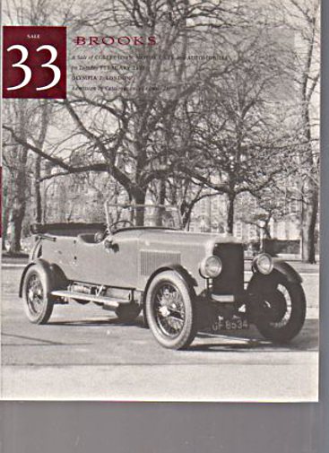 Brooks February 1995 Collectors Motor Cars & Automobilia (Digital Only)