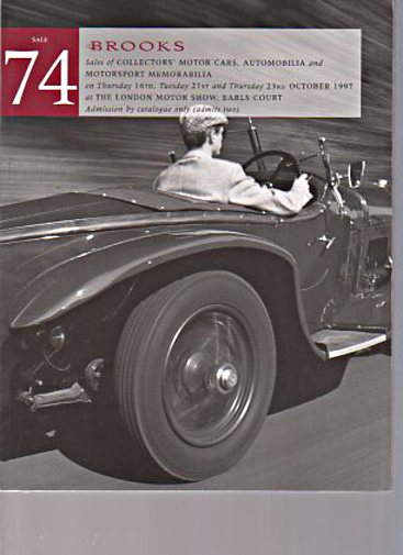 Brooks October 1997 Collectors Motor Cars & Automobilia (Digital only)