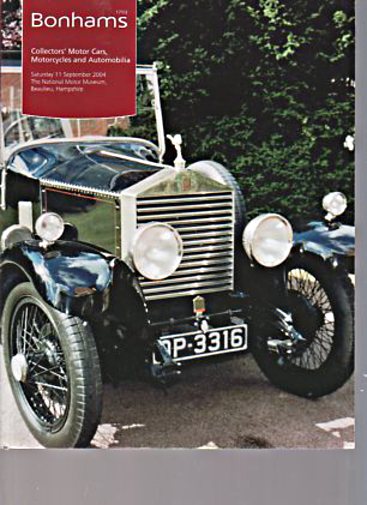 Bonhams September 2004 Collectors Motor Cars, Motor Cycles etc