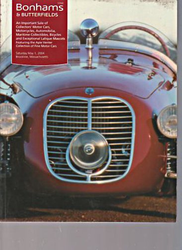 Bonhams 2004 Collectors' Cars, Lalique Mascots, etc - Click Image to Close