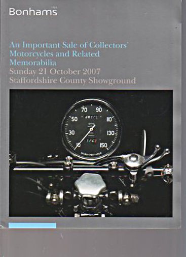 Bonhams 2007 Important Collectors Motorcycles, Memorabilia (Digital only)