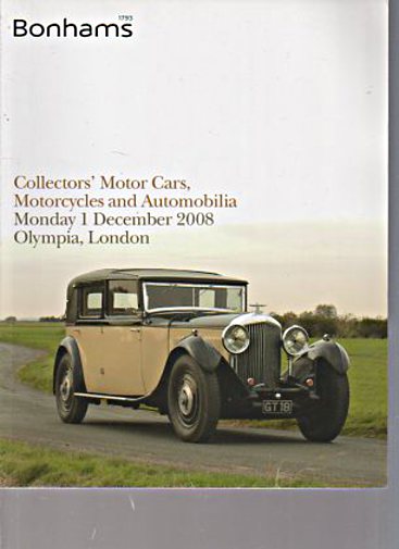 Bonhams December 2008 Collectors Cars Motorcycles & Automobilia