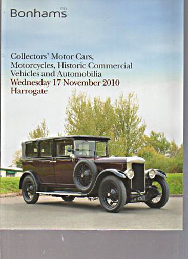 Bonhams 2010 Collectors' Motor Cars, Motorcycles & Automobilia