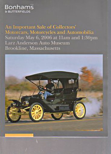 Bonhams 2006 Collectors Cars Motorcycles & Automobilia