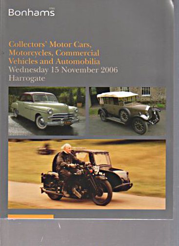 Bonhams 2006 Collectors Cars Motorcycles & Commercial Vehicles