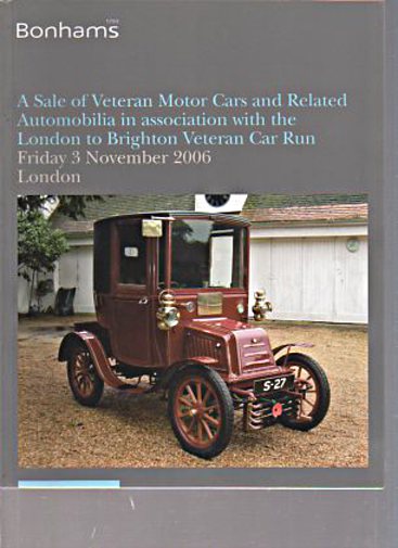 Bonhams 2006 Veteran Cars & Automobilia