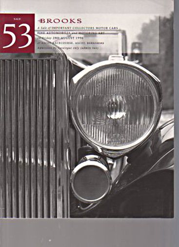 Brooks 1996 Important Collectors Motor Cars & Automobilia