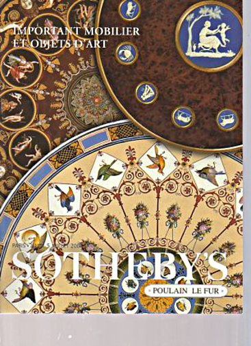 Sothebys 2001 Important French Furniture & Works of Art