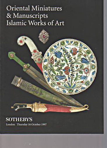 Sothebys 1997 Oriental Miniatures, Islamic Works of Art