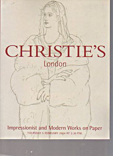 Christies 2004 Impressionist & Modern Works on Paper