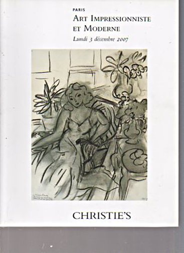 Christies December 2007 Impressionist & Modern Art