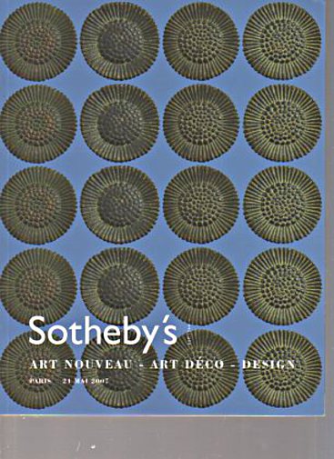 Sothebys May 2007 Art Nouveau, Art Deco, Design