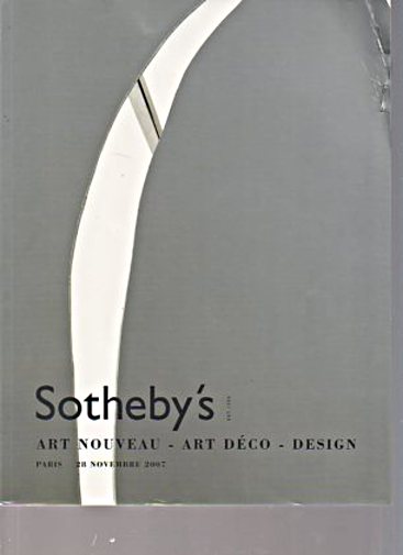 Sothebys 2007 Art Nouveau, Art Deco, Design