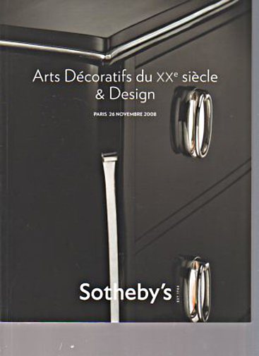 Sothebys 2008 20th Century Decorative Arts, Design