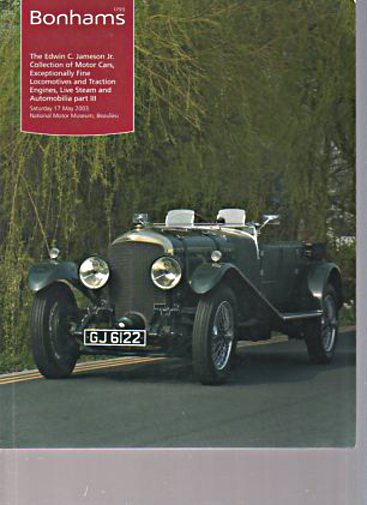 Bonhams 2003 Jameson Collection Motor Cars etc