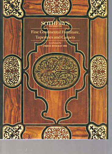Sothebys 1994 Fine Continental Furniture