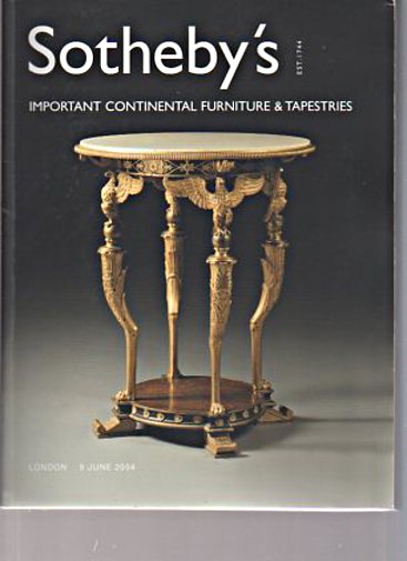 Sothebys 2004 Important Continental Furniture