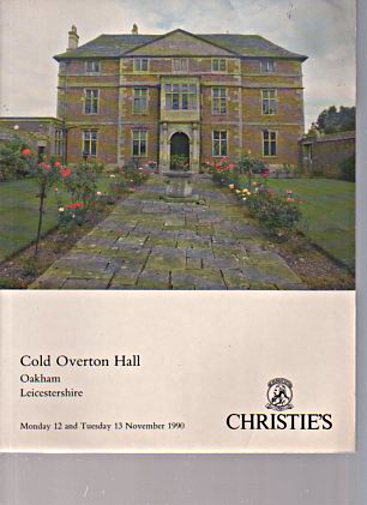 Christies 1990 Cold Overton Hall - Click Image to Close