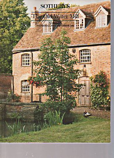 Sothebys 1992 The Old Water Mill Sussex