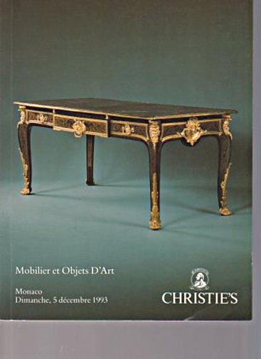 Christies 1993 (French) Furniture & Works of Art