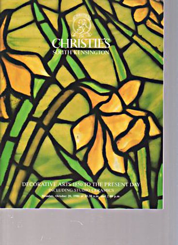 Christies October 1986 Decorative Arts 1850 to Present Day, Ceramics - Click Image to Close