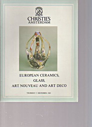Christies 1985 European Ceramics, Art Nouveau, Art Deco