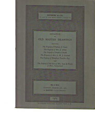 Sothebys March 1963 Old Master Drawings (Digital only) Sothebys March 1963 Old Master Drawings (Digital only)