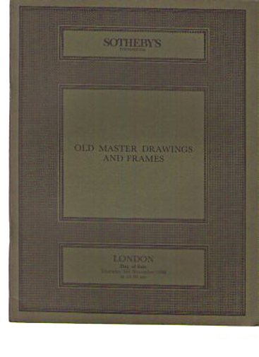 Sothebys 1988 Old Master Drawings & Frames