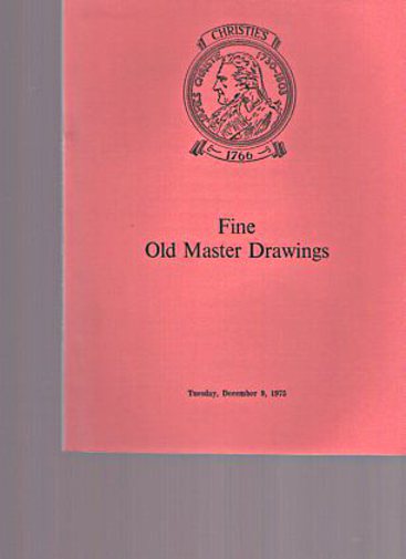 Christies 1975 Fine Old Master Drawings