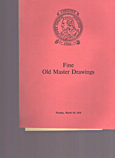 Christies 1976 Fine Old Master Drawings - Click Image to Close