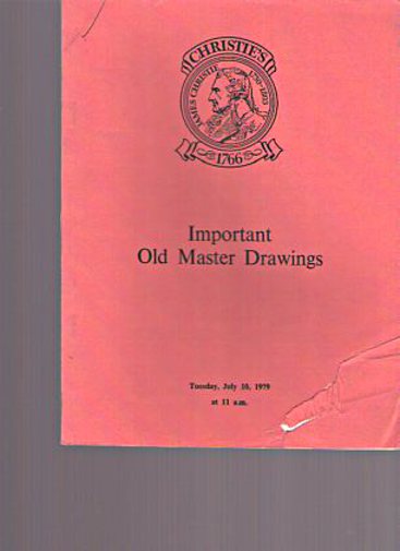 Christies 1979 Important Old Master Drawings