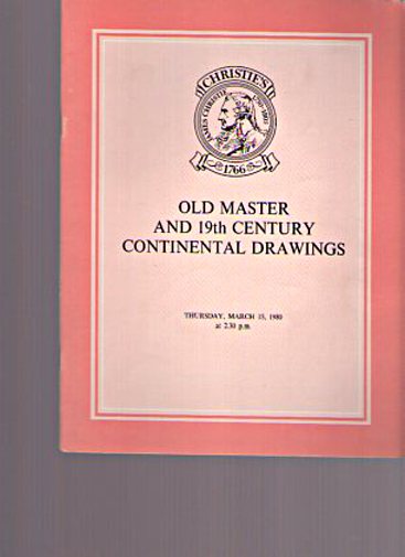 Christies 1980 Old Master & 19th Century Continental Drawings