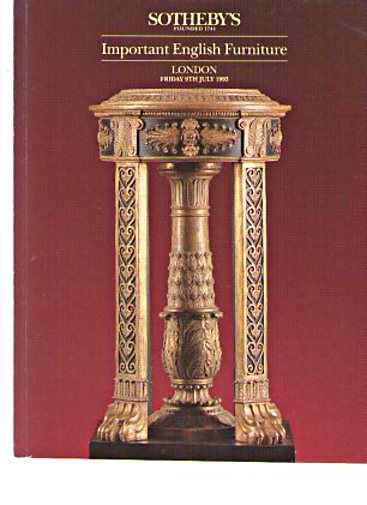 Sothebys 1993 Important English Furniture