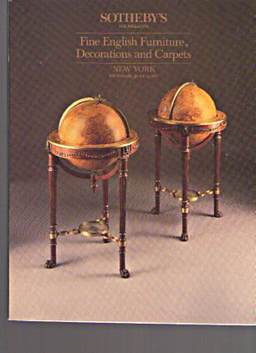Sothebys 1987 Fine English Furniture, Decorations and Carpets