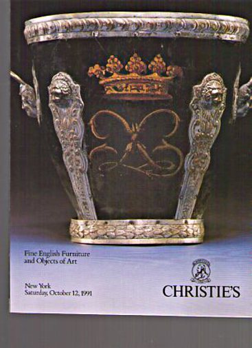 Christies 1991 Fine English Furniture & Objects of Art