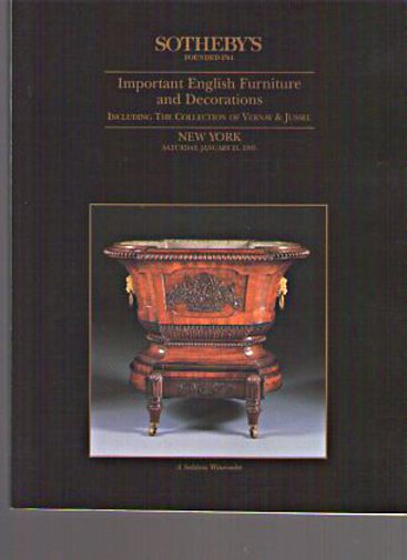 Sothebys January 1995 Important English Furniture & Decorations