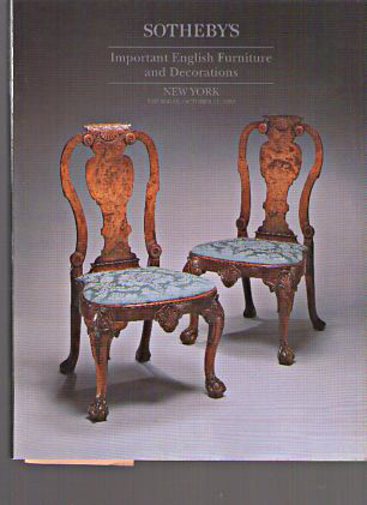 Sothebys 1995 Important English Furniture & Decorations