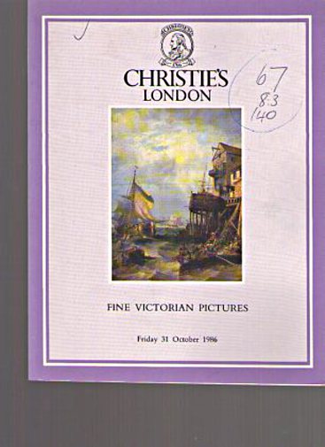 Christies October 1986 Fine Victorian Pictures
