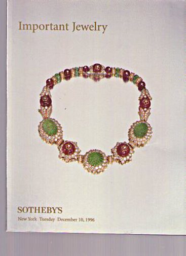 Sothebys 1996 Important Jewellery