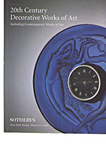 Sothebys 1998 20th Century Decorative Works of Art