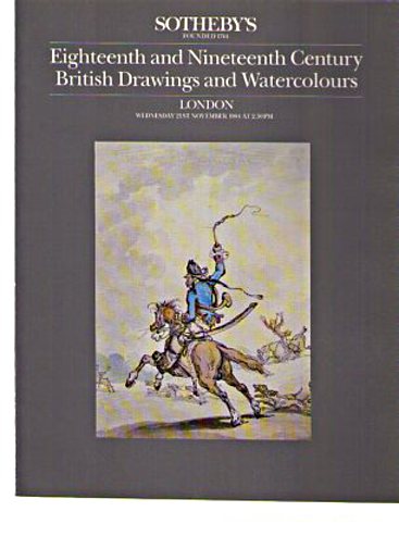 Sothebys 1984 18th & 19th C British Drawings & Watercolours