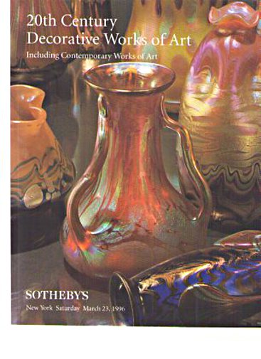 Sothebys 1996 20th Century Decorative Works of Art (Art Deco