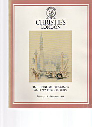 Christies 1988 Fine English Drawings & Watercolours