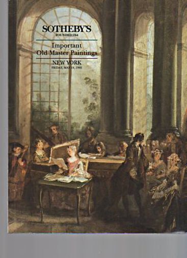 Sothebys May 1995 Important Old Master Paintings (Digital only)