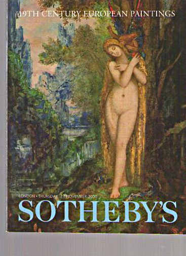 Sothebys November 2000 19th Century European Paintings