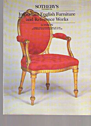 Sothebys 1985 Important English Furniture